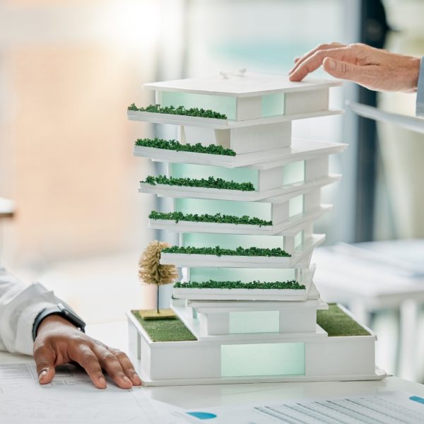 building-model-diversity-and-hands-of-architect-w-2023-11-27-05-35-15-utc Building model, diversity and hands of architect working on real estate development, architecture e.